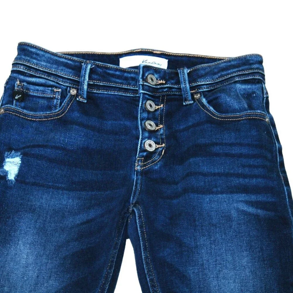Kancan Jeans Size 3/25  Distressed Mid Rise
